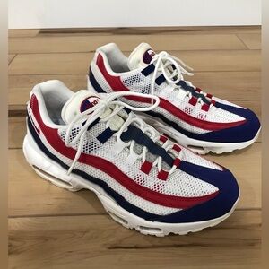 Nike Air Max 95 Red White and Blue in Men’s Size 10